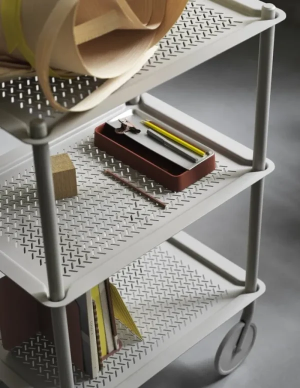 Muuto Aufbewahrungsmöbel | Tische-Flow Servierwagen, 3 Ebenen, Grau