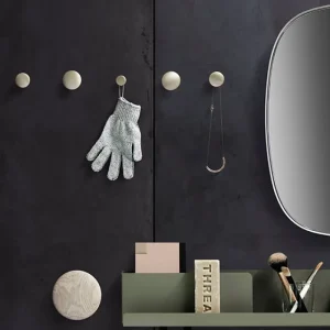 Muuto Garderoben Und Kleiderbügel^Garderobenhaken Dots Metal, 5er-Set, schwarz