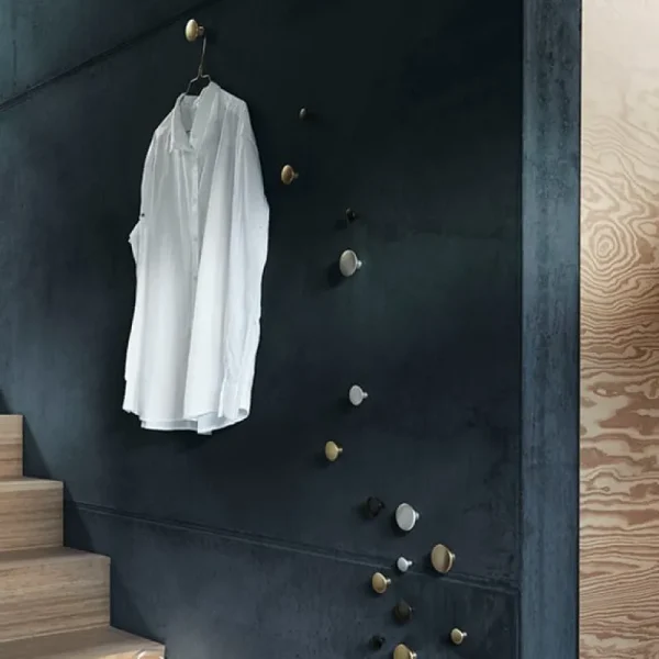 Muuto Garderoben Und Kleiderbügel^Garderobenhaken Dots Metal, 5er-Set, schwarz