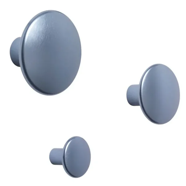 Muuto Garderoben Und Kleiderbügel^Kleiderhaken Dots Metal, 5er-Set, zartblau