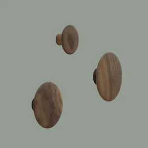 Muuto Garderoben Und Kleiderbügel^Kleiderhaken Dots Wood, Nussbaum