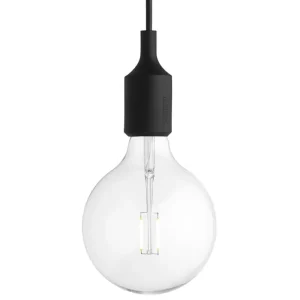 Pholc Deckenleuchten-Muuto LED-Pendelleuchte E27, schwarz