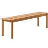 Muuto Terrassenmöbel^Linear Steel Bank, 170 cm, dunkelorange