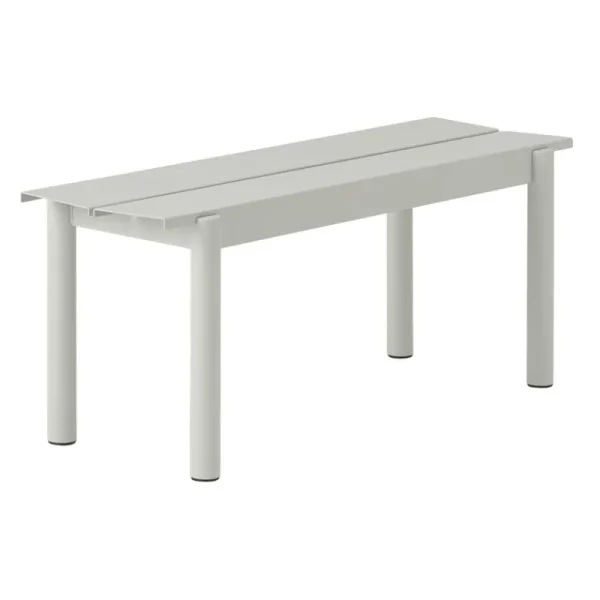 Muuto Terrassenmöbel^Linear Steel Bank, 110 cm, Grau