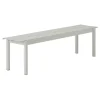 Muuto Terrassenmöbel^Linear Steel Bank, 170 cm, Grau