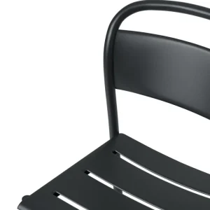 Muuto Terrassenmöbel^Linear Steel Beistellstuhl, Schwarz
