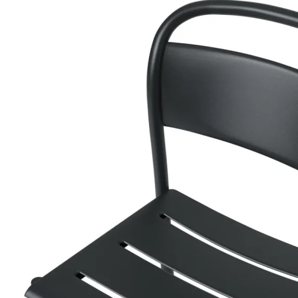 Muuto Terrassenmöbel^Linear Steel Beistellstuhl, Schwarz
