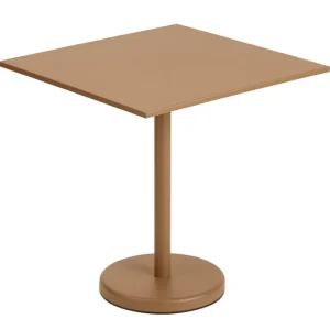Muuto Terrassenmöbel^Linear Steel Cafétisch 70 x 70 cm, Burnt Orange