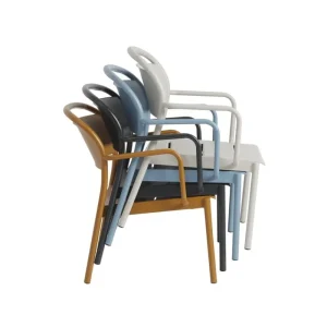 Muuto Terrassenmöbel^Linear Steel Lounge-Armlehnstuhl, Schwarz
