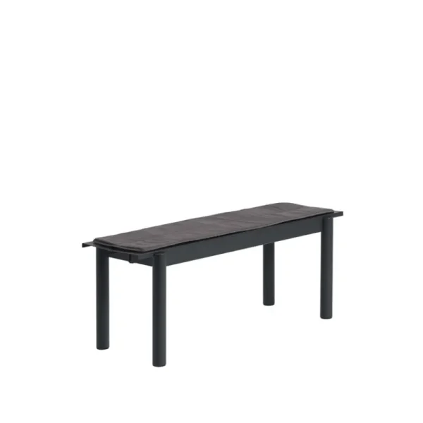Muuto Outdoor-textilien^Linear Steel Sitzbankauflage, 110 cm, Dunkelgrau