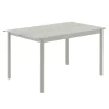 Muuto Terrassenmöbel^Linear Steel Tisch, 140 x 75 cm, Grau