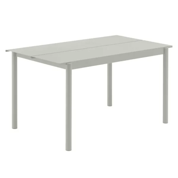 Muuto Terrassenmöbel^Linear Steel Tisch, 140 x 75 cm, Grau
