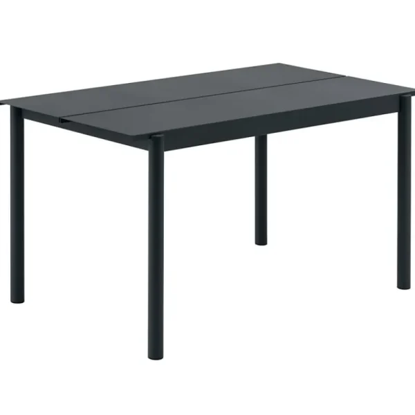 Muuto Terrassenmöbel^Linear Steel Tisch, 140 x 75 cm, schwarz