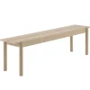 Hartu00f4 Sitzgelegenheiten-Muuto Linear Wood Bank, 170 x 34 cm, Eiche