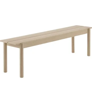 Hartu00f4 Sitzgelegenheiten-Muuto Linear Wood Bank, 170 x 34 cm, Eiche