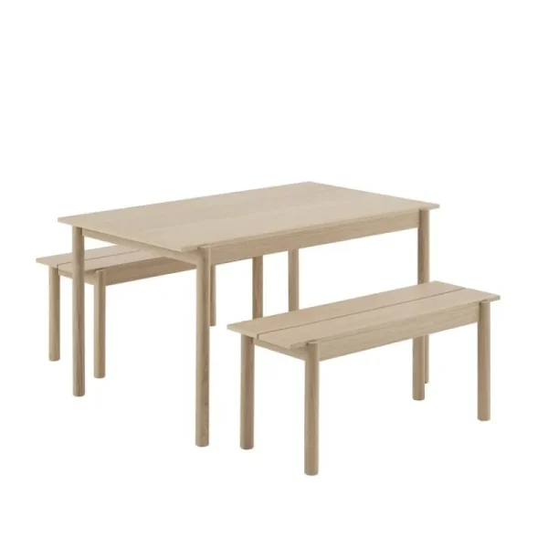 Made by Choice Sitzgelegenheiten-Muuto Linear Wood Bank, 110 x 34 cm, Eiche