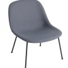 Normann Copenhagen Sitzgelegenheiten-Muuto Loungesessel Fiber, Rohrgestell, Divina 154 – schwarz