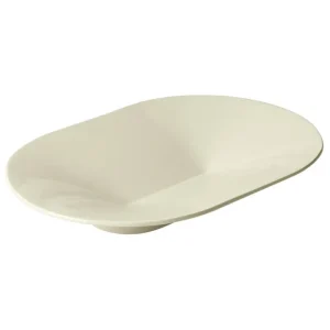 Muuto Geschirr | Dekorationsgegenstände^Mere Schale, 52 x 36 cm, Cremeweiß