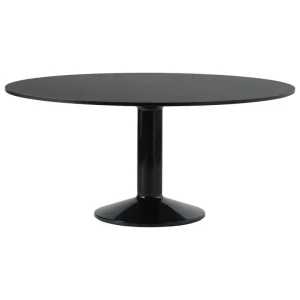 FDB Mu00f8bler Tische-Muuto Midst Tisch, 160 cm, schwarzes Linoleum - Schwarz