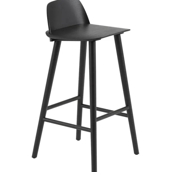 Artek Sitzgelegenheiten-Muuto Nerd Barhocker, 75 cm, schwarz