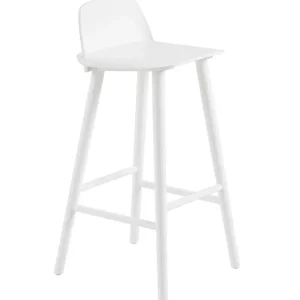 Fogia Sitzgelegenheiten-Muuto Nerd Barhocker, 75 cm, weiß