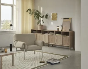 String Furniture Regale-Muuto Obere Platte für Stacked-Regalmodul, 131 x 35 cm, Eiche