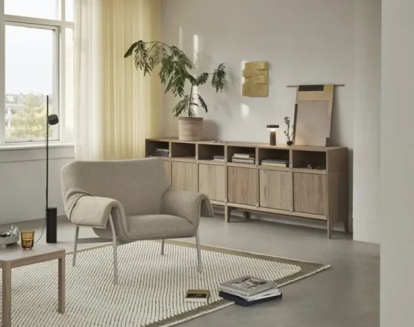 String Furniture Regale-Muuto Obere Platte für Stacked-Regalmodul, 131 x 35 cm, Eiche