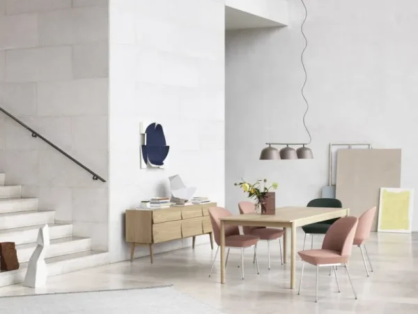 Made by Choice Sitzgelegenheiten-Muuto Oslo Stuhl, Weave 990 - Chrom