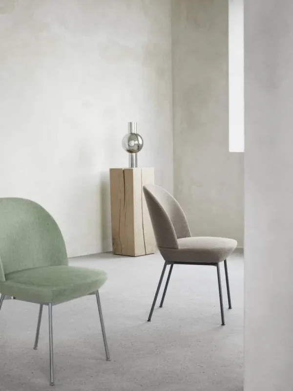 Made by Choice Sitzgelegenheiten-Muuto Oslo Stuhl, Weave 990 - Chrom
