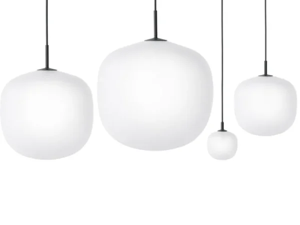 Normann Copenhagen Deckenleuchten-Muuto Pendelleuchte Rime 45 cm, Schwarz