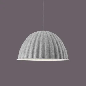 Muuto Deckenleuchten-Pendelleuchte Under the Bell 55 cm, grau