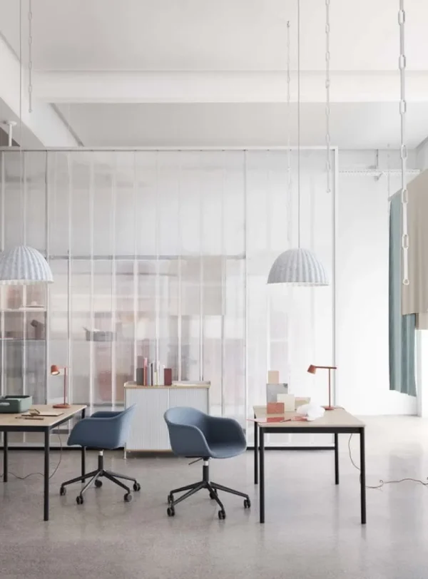 Frandsen Deckenleuchten-Muuto Pendelleuchte Under the Bell 55 cm, weiß melange