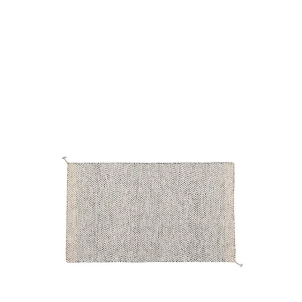 Muuto Outdoor-textilien^Ply Teppich, recyceltes Polyester, 85 x 140 cm, schwarz - weiß
