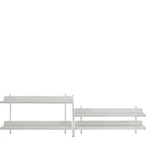 Audo Copenhagen Regale-Muuto Regal Compile, Konfiguration 5, grau