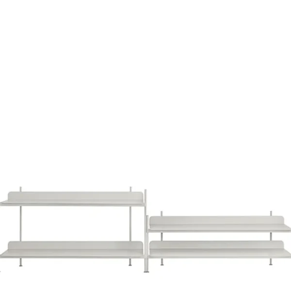 Audo Copenhagen Regale-Muuto Regal Compile, Konfiguration 5, grau