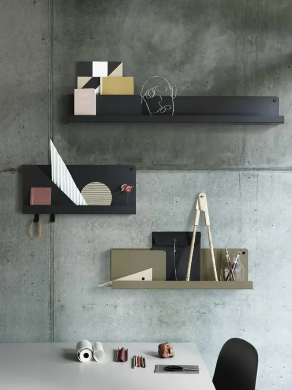 String Furniture Regale-Muuto Regal Folded, schwarz, groß