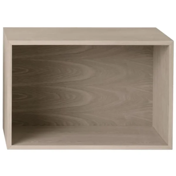 HAY Regale-Muuto Regalmodul Stacked mit Rückwand, groß, Eiche