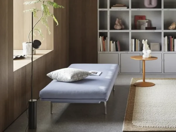 HAY Regale | Tische-Muuto Regalmodul Stacked mit Rückwand, mittel, hellgrau
