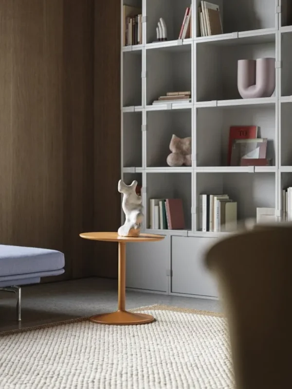 HAY Regale | Tische-Muuto Regalmodul Stacked mit Rückwand, mittel, hellgrau