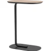 Muuto Tische-Relate Beistelltisch, Höhe: 73,5 cm, Eichenfurnier – Schwarz