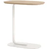 Muuto Tische-Relate Beistelltisch, Höhe: 60,5 cm, Eiche massiv – Cremeweiß