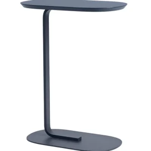HAY Tische-Muuto Relate Beistelltisch, Höhe: 73,5 cm, Blaugrau