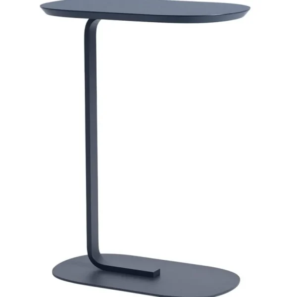 HAY Tische-Muuto Relate Beistelltisch, Höhe: 73,5 cm, Blaugrau