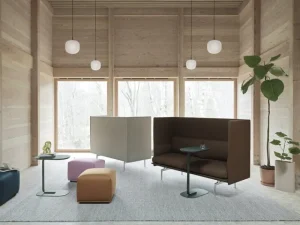 Vitra Tische-Muuto Relate Beistelltisch, Höhe: 73,5 cm, Cremeweiß