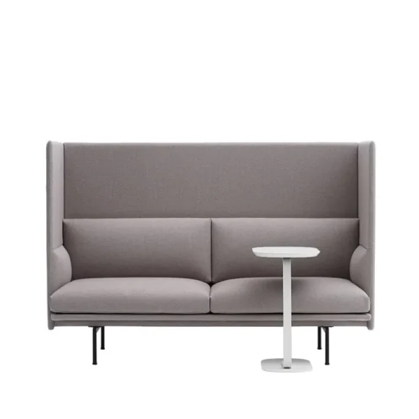 Vitra Tische-Muuto Relate Beistelltisch, Höhe: 73,5 cm, Cremeweiß