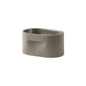 Muuto Indoor-gardening^Ridge Blumentopf, H 13 cm, taupe