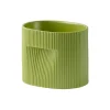 Muuto Indoor-gardening^Ridge Blumentopf, H 15 cm, moosgrün