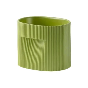Muuto Indoor-gardening^Ridge Blumentopf, H 15 cm, moosgrün