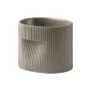 Muuto Indoor-gardening^Ridge Blumentopf, H 15 cm, taupe