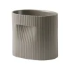 Muuto Indoor-gardening^Ridge Blumentopf, H 24 cm, taupe